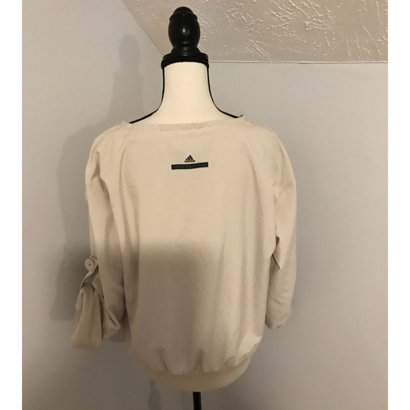 Stella McCartney for Adidas Beige Zipper Bomber Jacket - Size Small - Picture 4 of 12